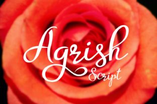 Agrish: A Script Font for Creative Campaigns