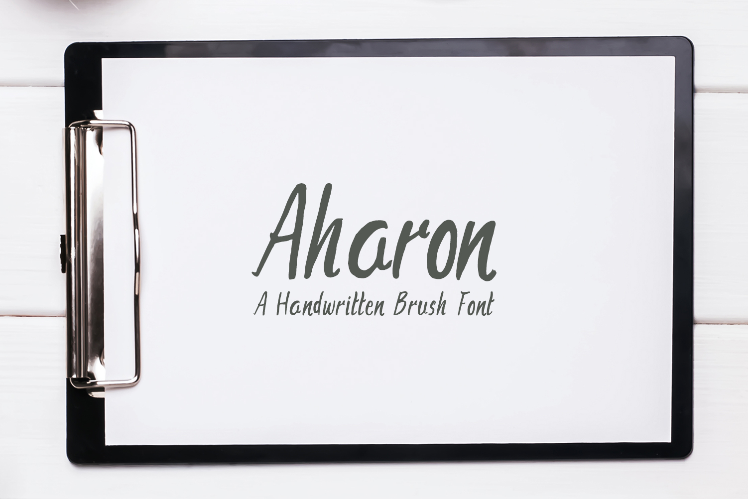 Aharon: A Handwritten Font for Creative Projects