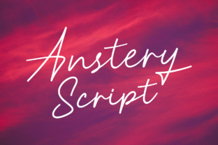 Anstery: A Script Font for Calm Design
