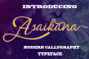 Asaikana: A Modern Calligraphy Font