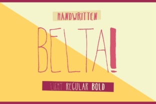 Belta: A Handwritten Font for Creative Makers