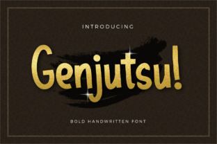 Genjutsu: A Handwritten Font for Editorial Magic