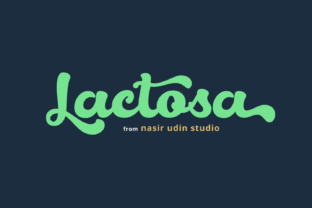 Lactosa: A Bold Script for Creative Branding