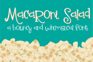 Macaroni Salad Font: Whimsical Script for Crafters