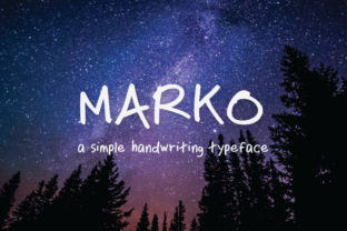 Marko: A Handwritten Font for Creative Web Design