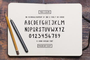 Mea Culpa: A Handwritten Font for Editorial Magic