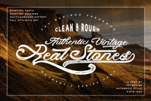 Real Stones Font for Editorial Design