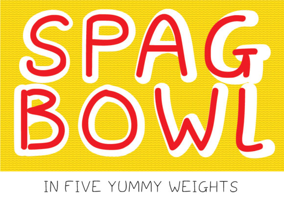 Spagbowl: A Font That Feels Like a Meal